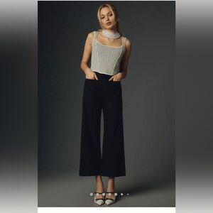 The Colette Cropped Wide-Leg Pants- Size 31